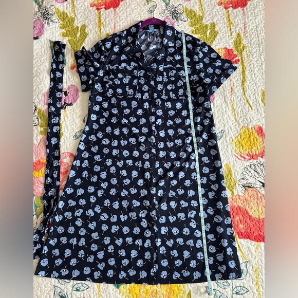 Draper James Blue Floral Midi Dress - Picture 5 of 5